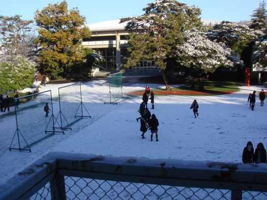 雪遊び