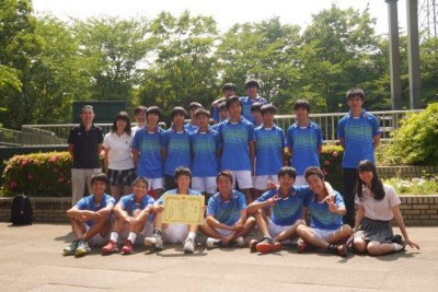 高校男子テニス部　東京都高等学校テニス選手権大会（団体戦）第５位！