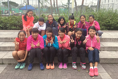 中学校女子テニス部　東京都大会新人戦（団体の部）でベスト１６