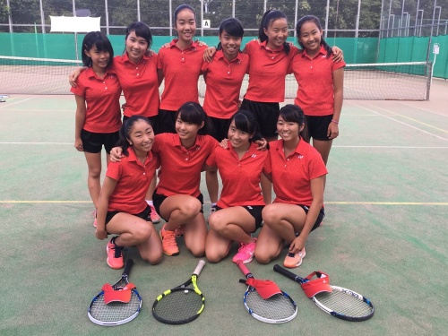 女子　中学　テニス 