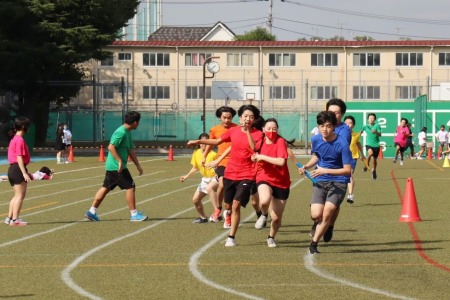 高校１年生全員リレー