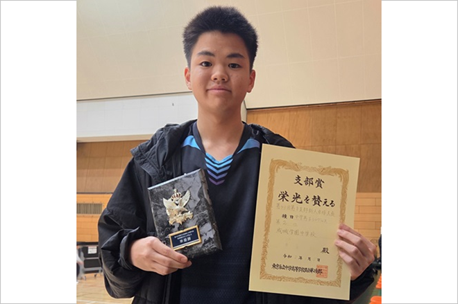 第8支部卓球新人大会　準優勝