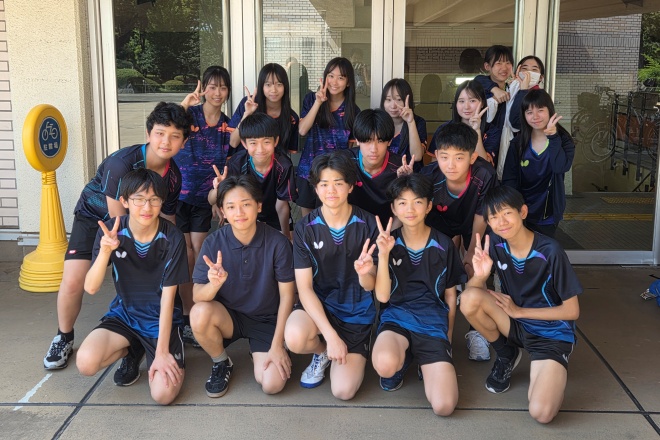 中学卓球部「第78回第８支部卓球選手権大会」の中学男子団体戦で第３位