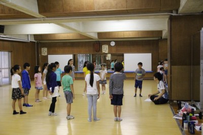 劇の会へ向けて確認する桜組