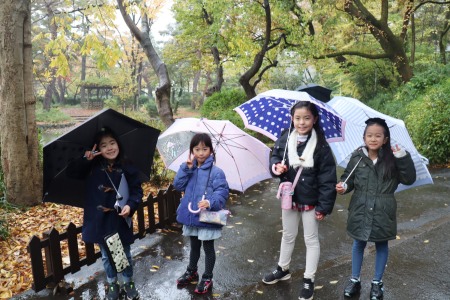 雨でも元気にウォークラリー