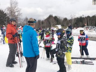 スキー学校初参加の4年生