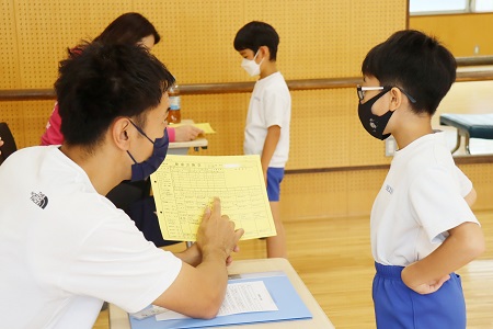 最後に先生と結果を確認。保健指導をしてもらいました