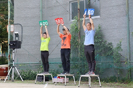 得点発表！赤グループが優勝を飾りました