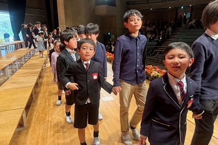 今日から成城っ子の仲間入り