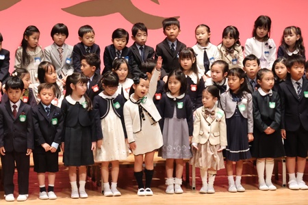 名前を呼ばれたら「はい！」と元気よく返事ができました