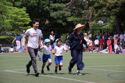 年中さん親子種目「年長さんはどこだ？！」