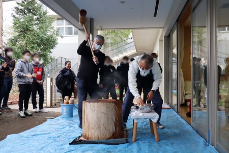 油井学園長も参加してくれました。西谷園長が合いの手を入れます