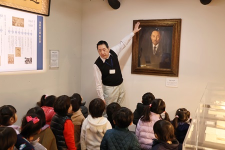 学園創立者 澤柳政太郎の紹介展示