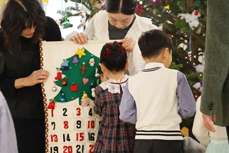 クリスマスまであと少し！ アドベントカレンダーを完成させました