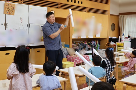 ヒートカッターの説明をよく聞いてから始めます